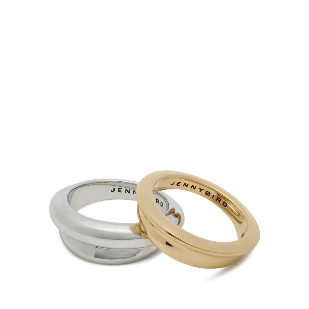 Двухцветные кольца Lennon (набор из двух)