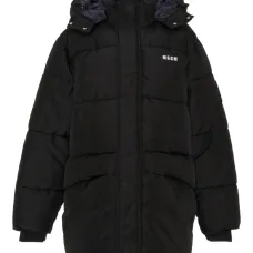 Пальто с капюшоном и логотипом Пальто с капюшоном и логотипом