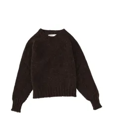 Вязаный свитер в рубчик