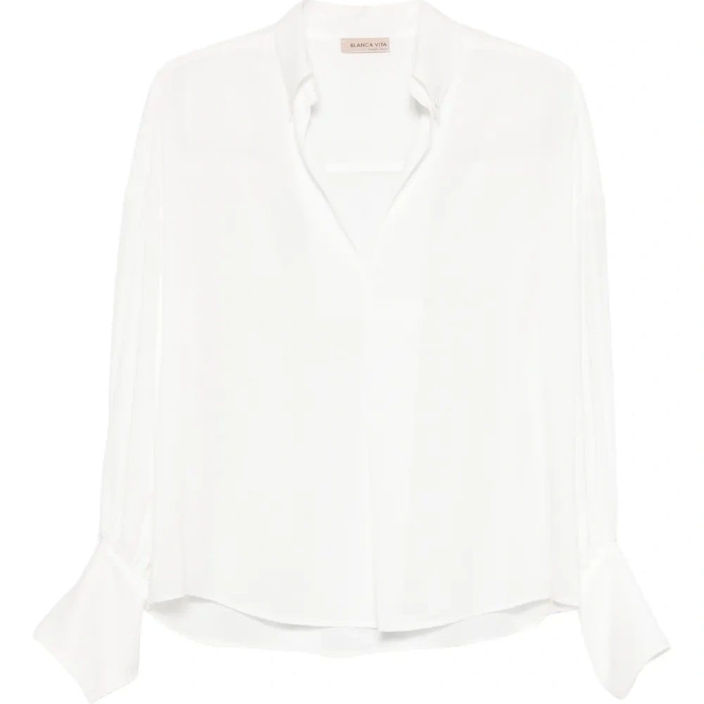 Топ с манжетами на пуговицах