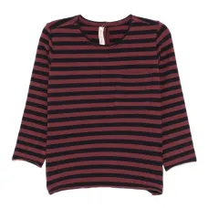 Полосатый топ с нагрудным карманом