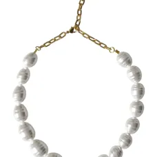 Цепочка-ожерелье с жемчужным эффектом