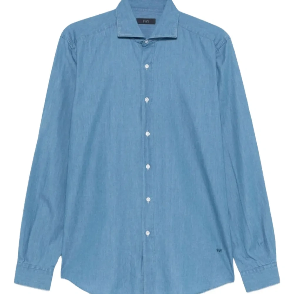 Рубашка на пуговицах с французским воротником