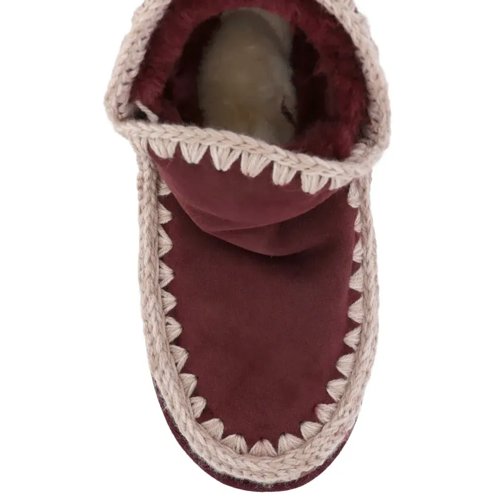 Ботинки с прострочкой и двусторонней отделкой