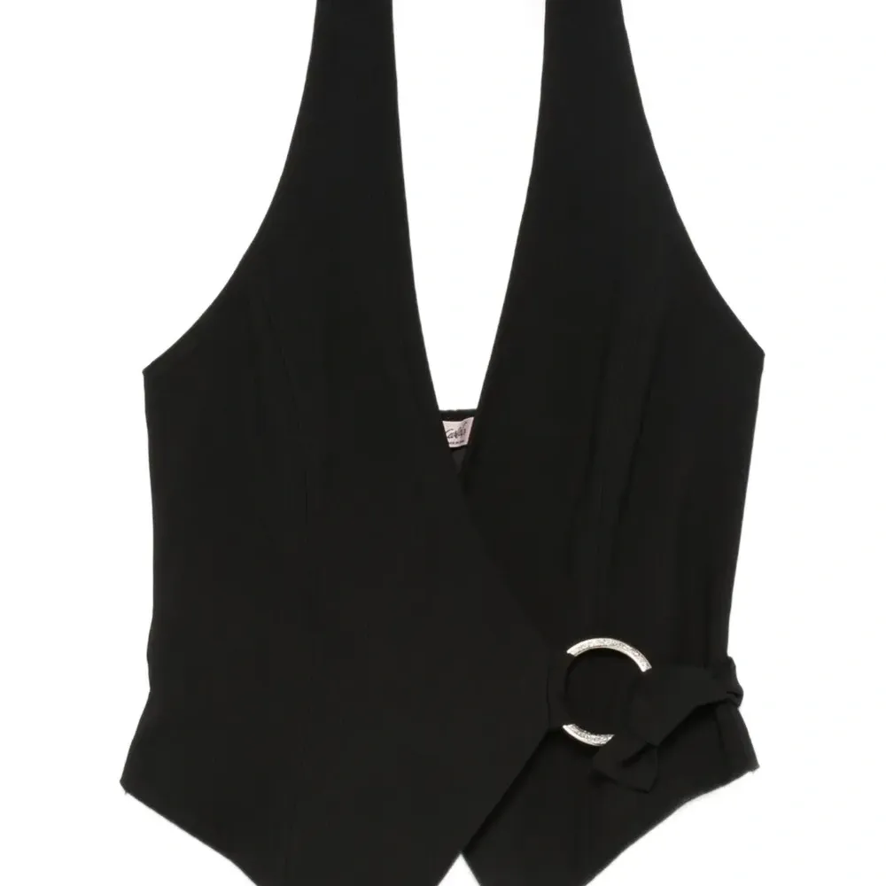 Жилет с вырезом халтер Жилет с вырезом халтер