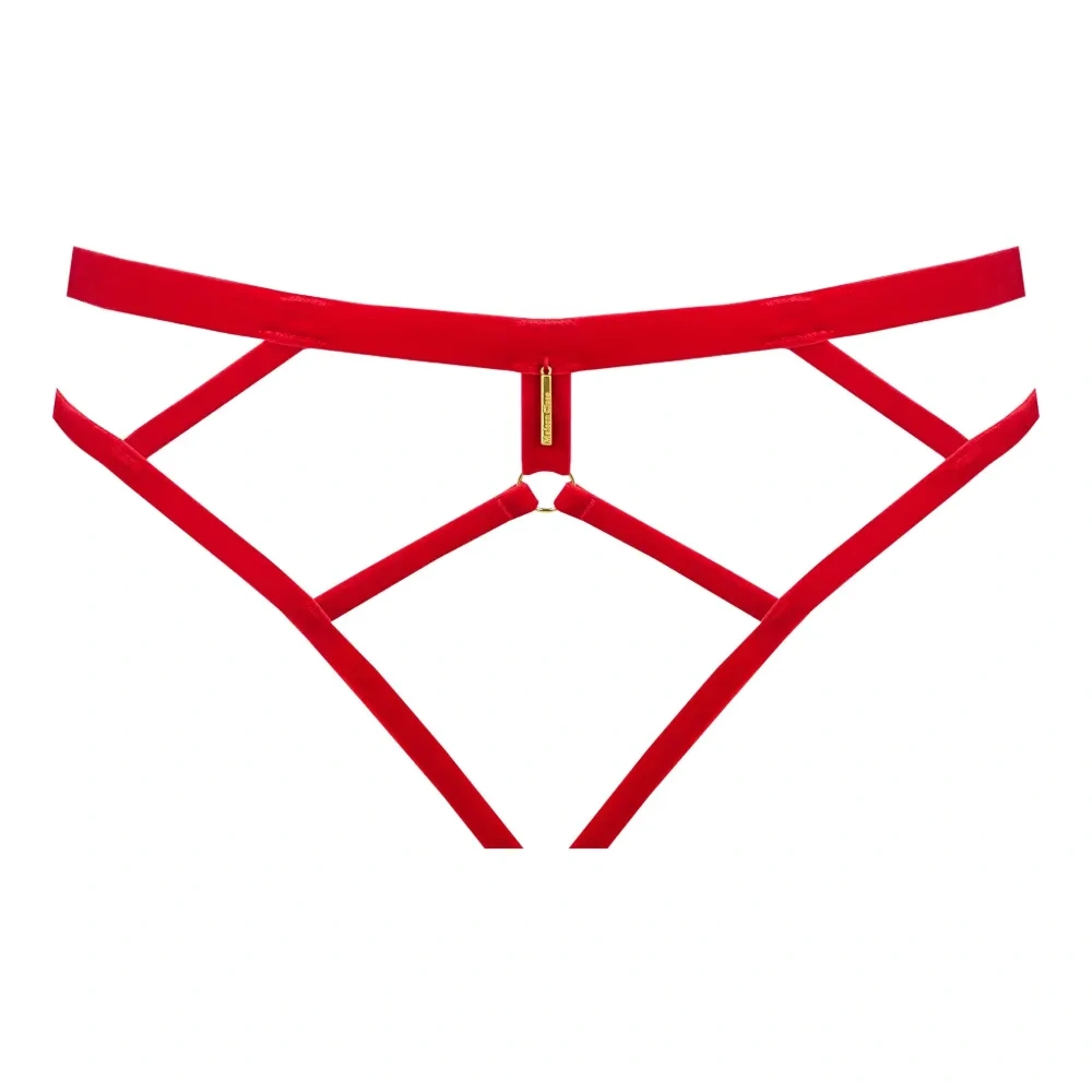 Бархатные открытые трусы