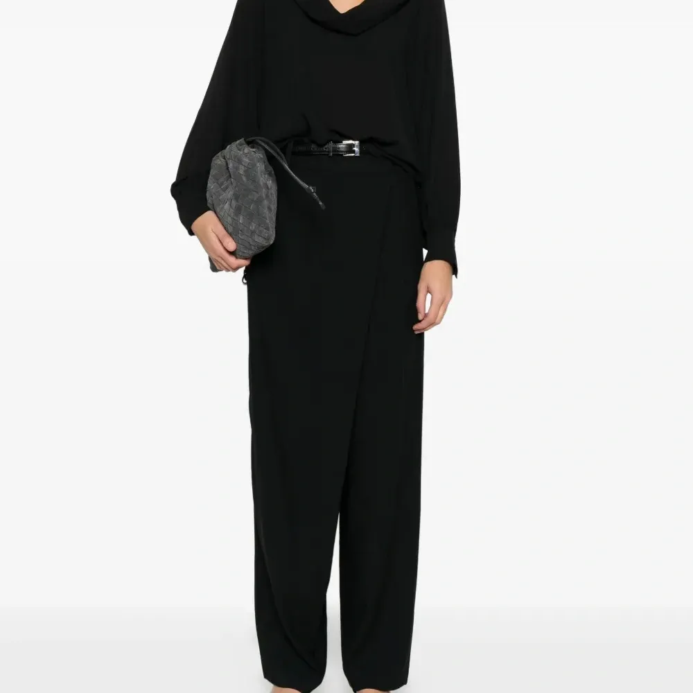 Брюки палаццо со складками Брюки палаццо со складками