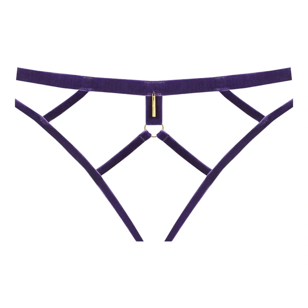 Бархатные открытые трусы