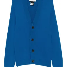 Трикотаж на пуговицах с V-образным вырезом