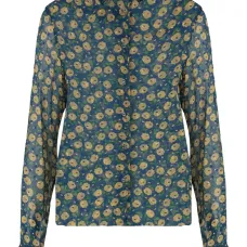 Рубашка с цветочным принтом
