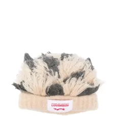 Шапка бини с фактурными ушками