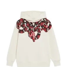 Толстовка с капюшоном и принтом "змея"