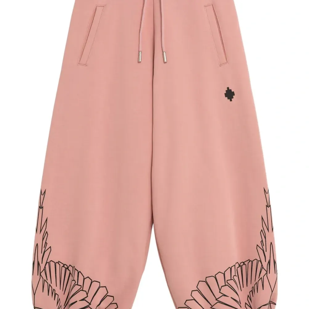 Брюки с графичным принтом