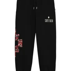 Брюки с графичным принтом