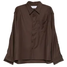 Рубашка с накладным карманом