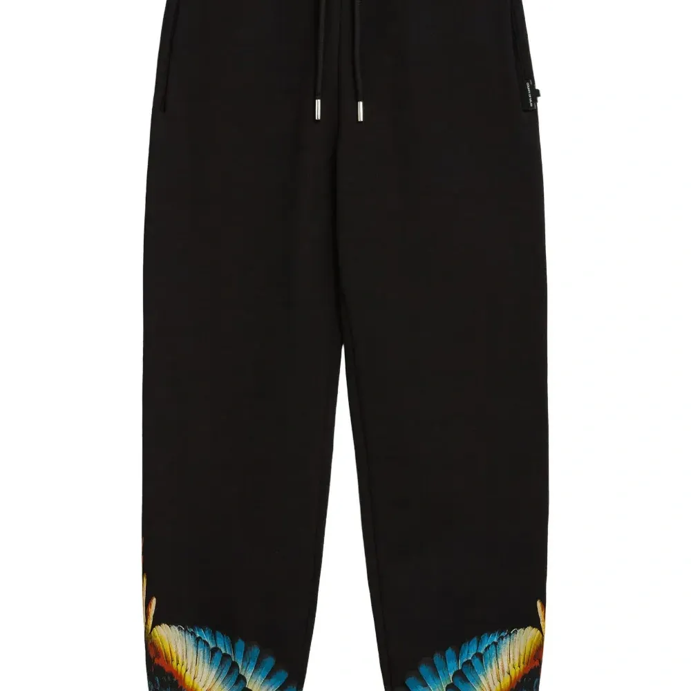 Брюки с кулиской и графичным принтом