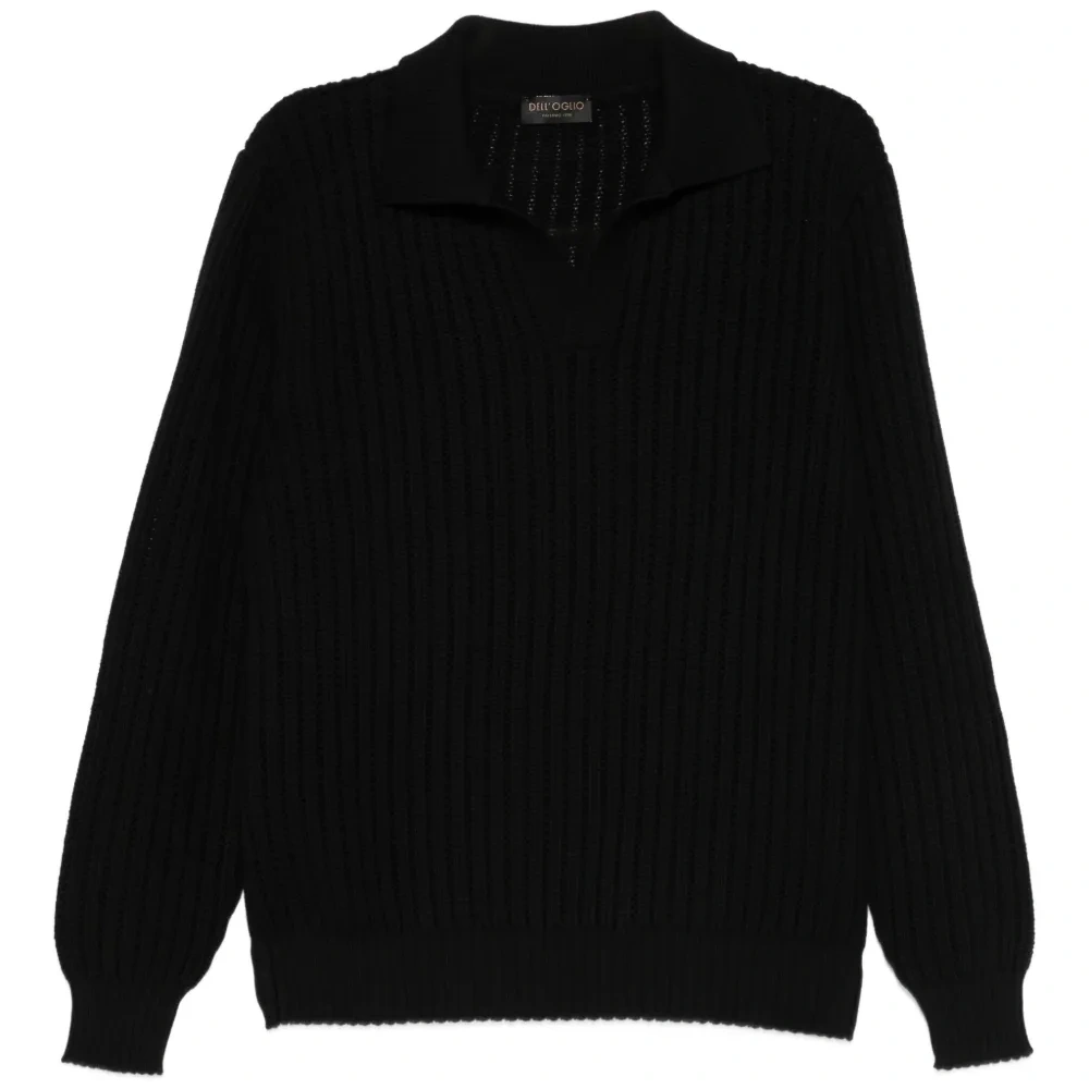 Свитер с воротником поло