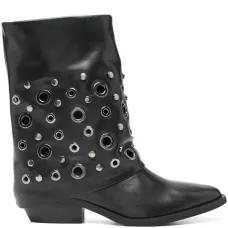 Сапоги с заостренным носком и люверсами