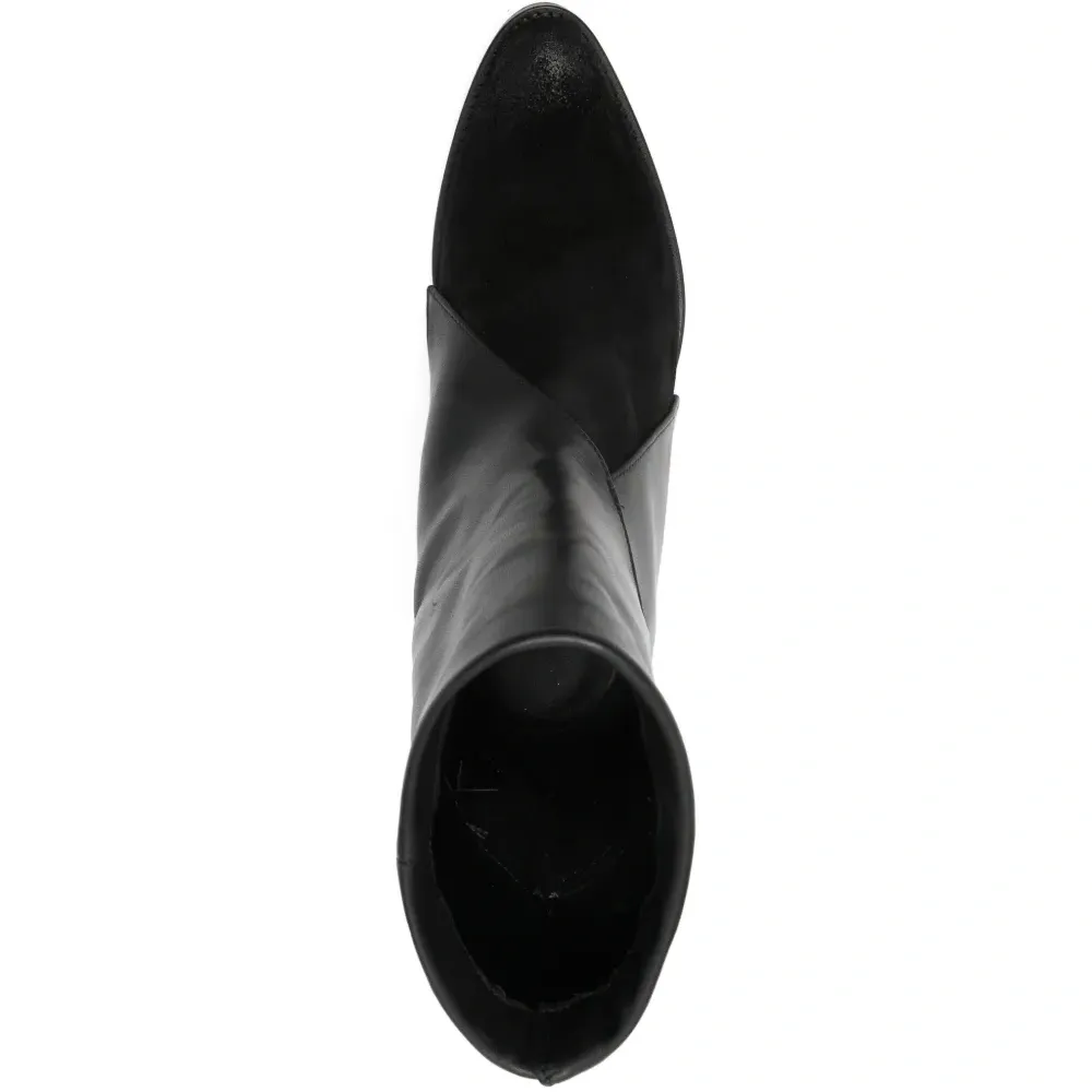 Ботильоны с замшевыми вставками