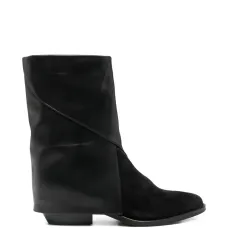 Ботильоны с замшевыми вставками