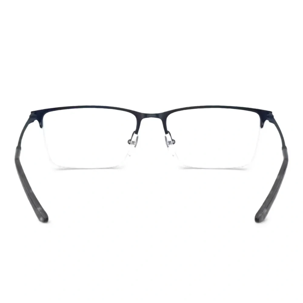 Очки в прямоугольной полуободковой оправе