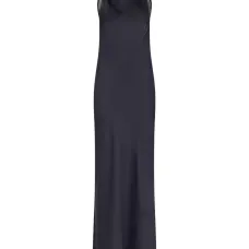 Макси-платье с кружевными вставками