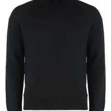 Джемпер с круглым вырезом и длинными рукавами