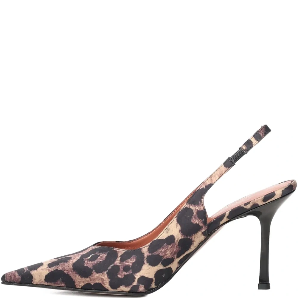 Туфли-лодочки с острым носком и ремешком на пятке Holly, каблук 90 мм