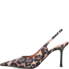 Туфли-лодочки с острым носком и ремешком на пятке Holly, каблук 90 мм