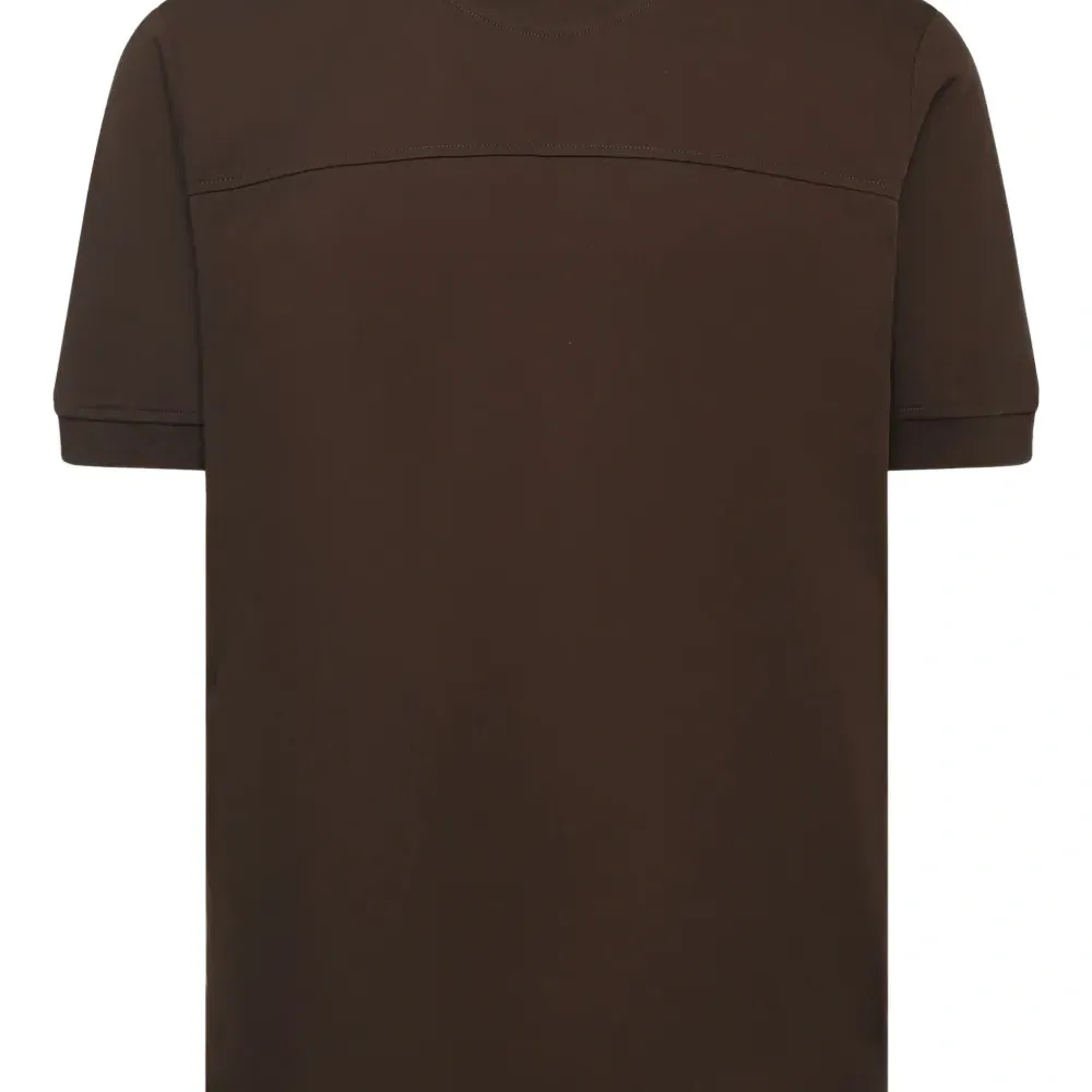 Хлопковая футболка с круглым вырезом