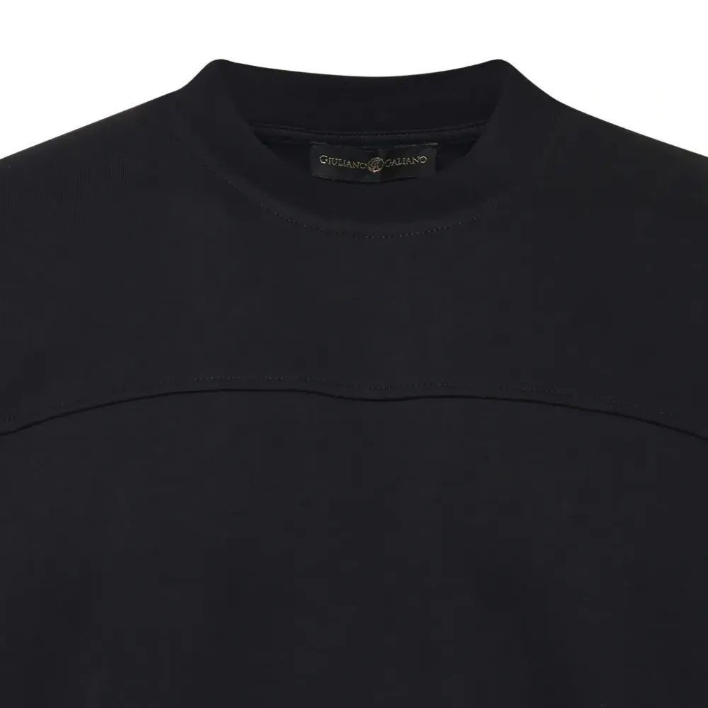 Хлопковая футболка с круглым вырезом