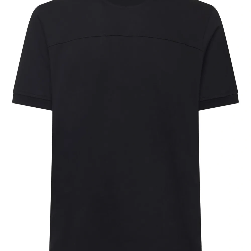 Хлопковая футболка с круглым вырезом