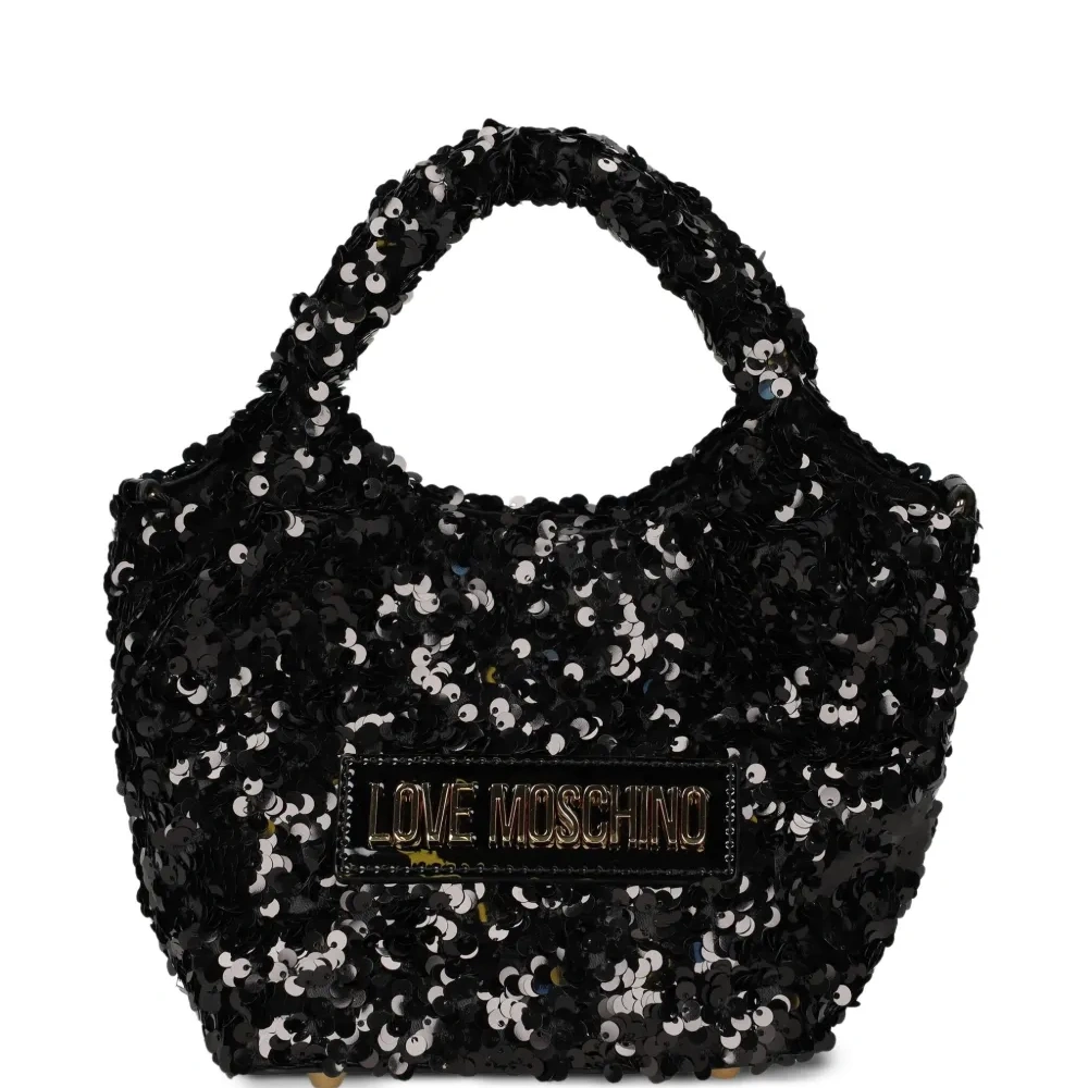 Сумка-тоут размера мини с пайетками