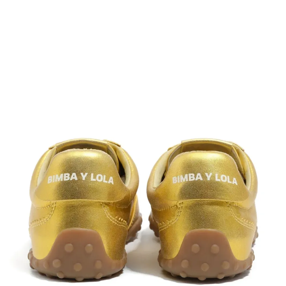 Кроссовки с эффектом металлик