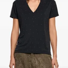 Декорированный топ с V-образным вырезом Декорированный топ с V-образным вырезом