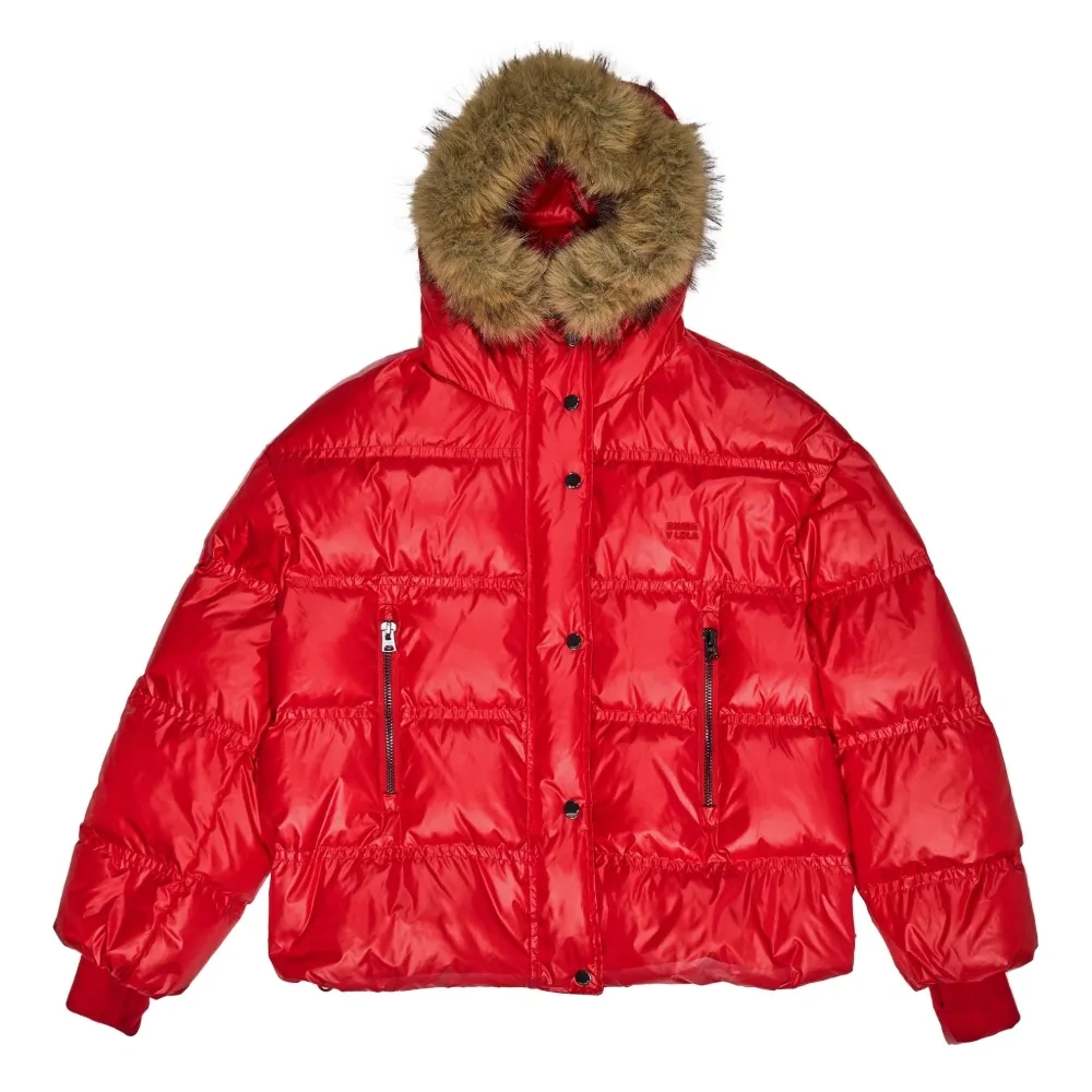 Пуховик с капюшоном