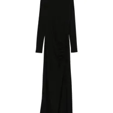 Платье макси с длинными рукавами