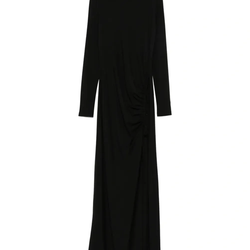 Платье макси с длинными рукавами