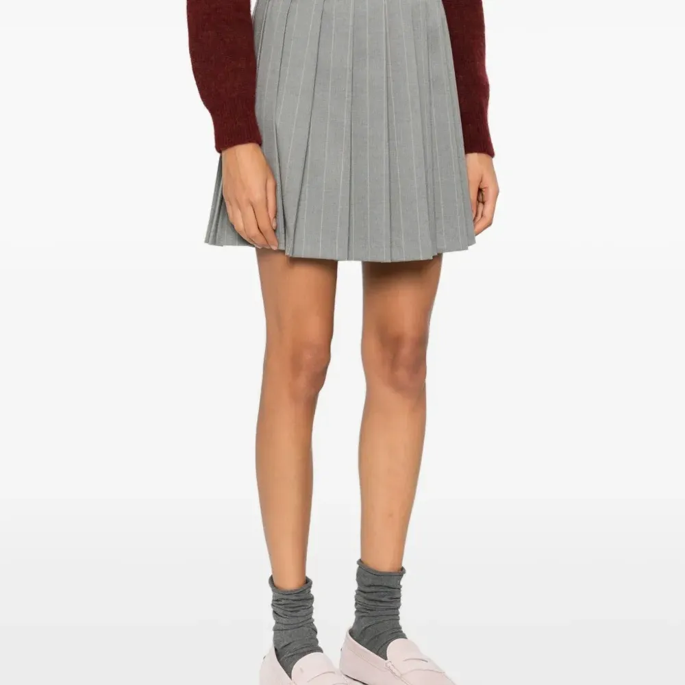 Плиссированная юбка Siena в тонкую полоску