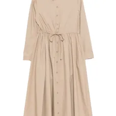 Платье-рубашка с кулиской