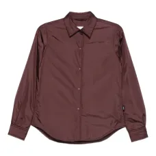 Дутая рубашка на кнопках