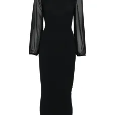 Прозрачное платье Perrie с длинными рукавами