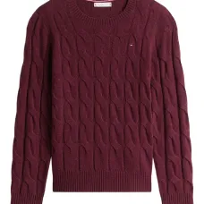 Пуловер фактурной вязки