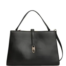 Сумка на плечо с верхними ручками и логотипом