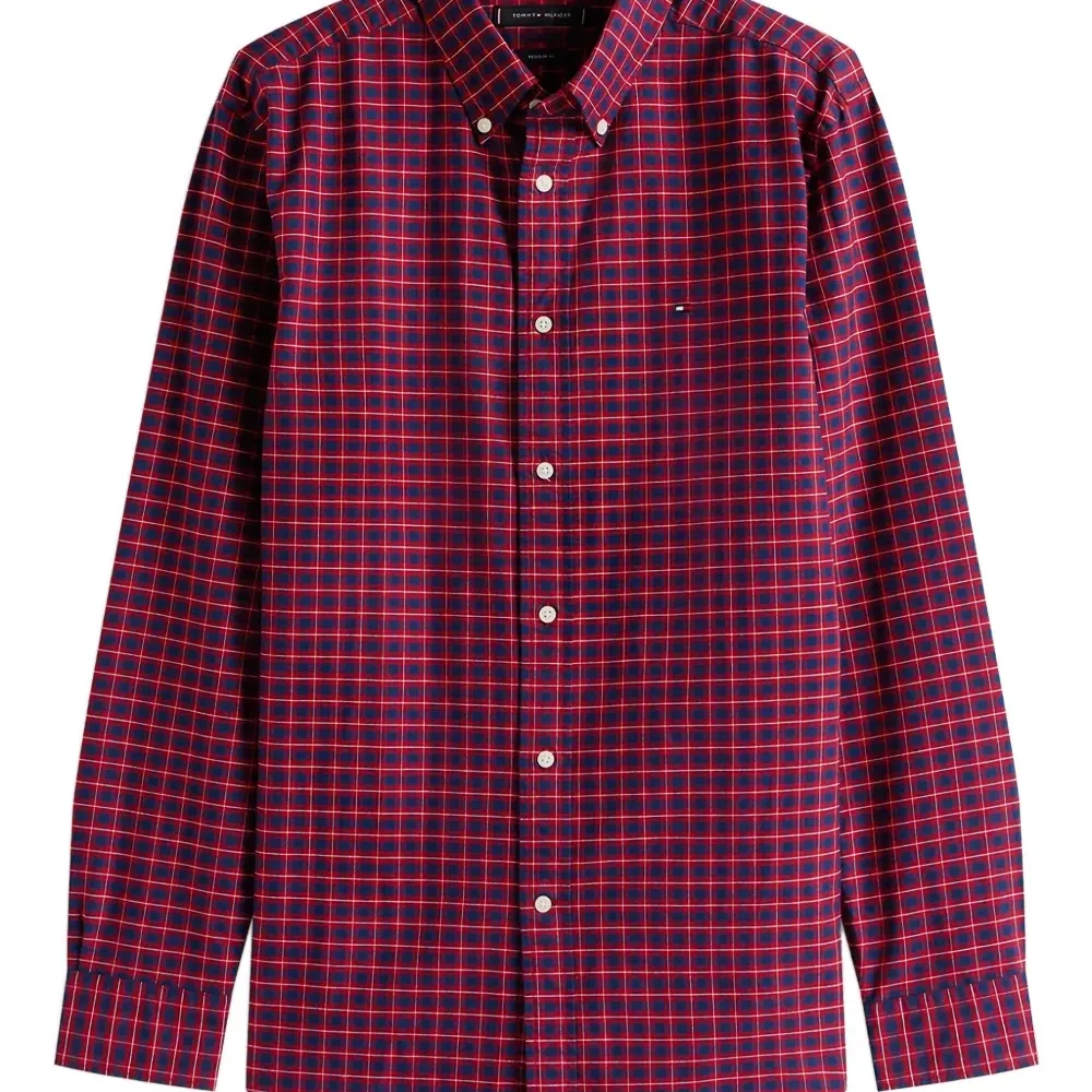 Клетчатая рубашка с длинными рукавами