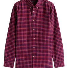 Клетчатая рубашка с длинными рукавами