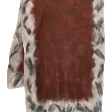 Шарф с ломаным краем