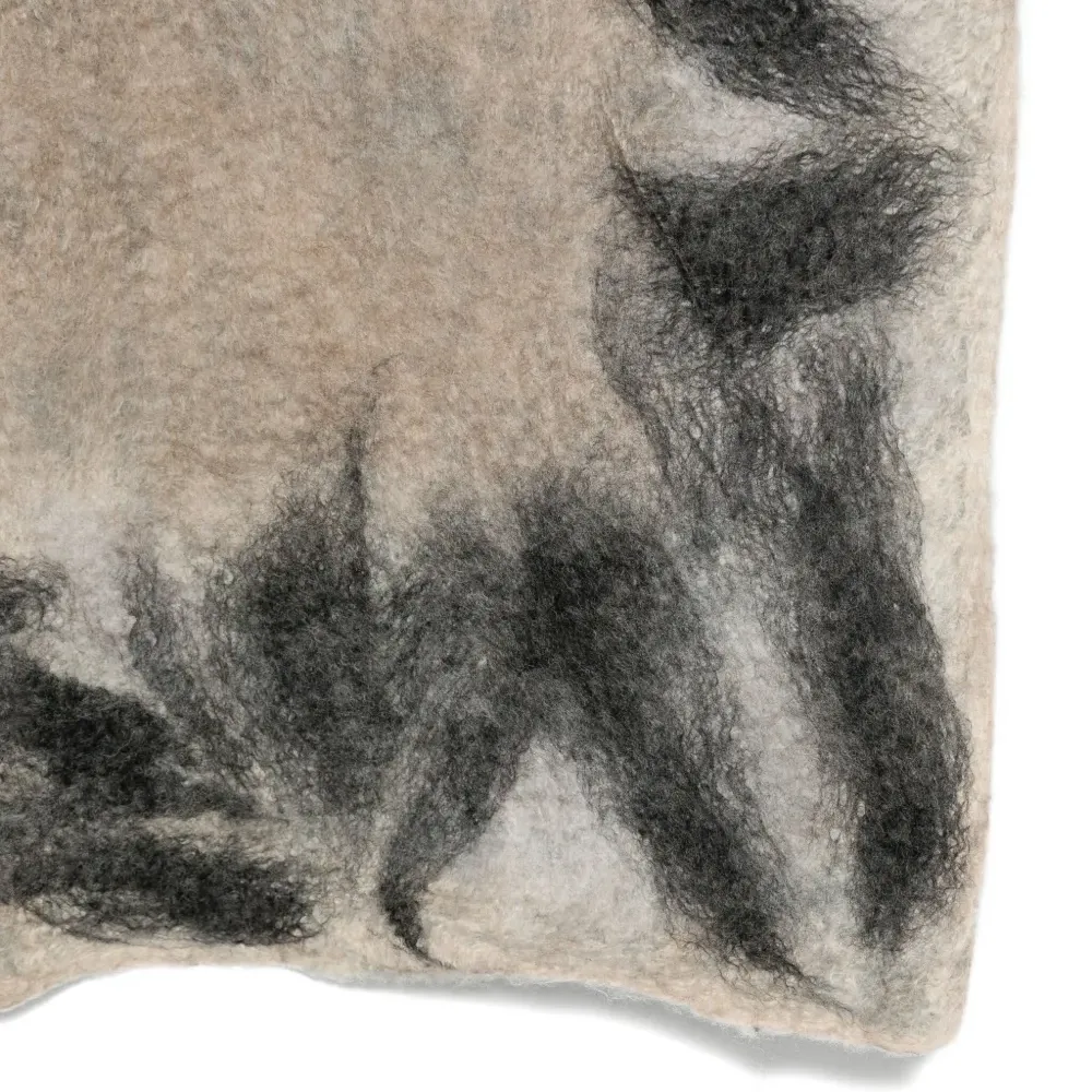 Шарф с ломаным краем