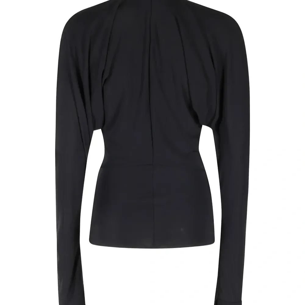 Топ с высоким воротником