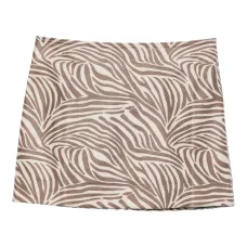 Юбка мини с зебровым принтом